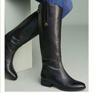 San Edelman black penny boots